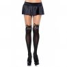 Medias Entrelazado Trasero [Negro]
