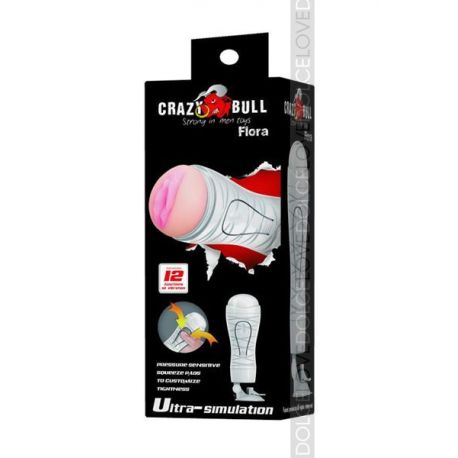 Masturbador Flora con Fijador [Blanco]