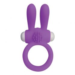 Anillo Vibrador Rabbit Neon [Púrpura]