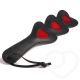 Paddle Heart en Cuero [Negro-Rojo]