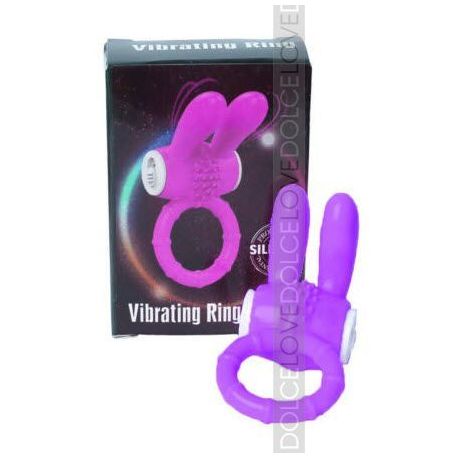 Anillo Vibrador Conejito Teba [Rosa-Purpura]