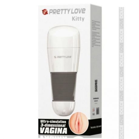 Masturbador Masculino Kitty [Blanco]