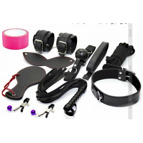 Juego Erótico Set de Bondage 9 piezas